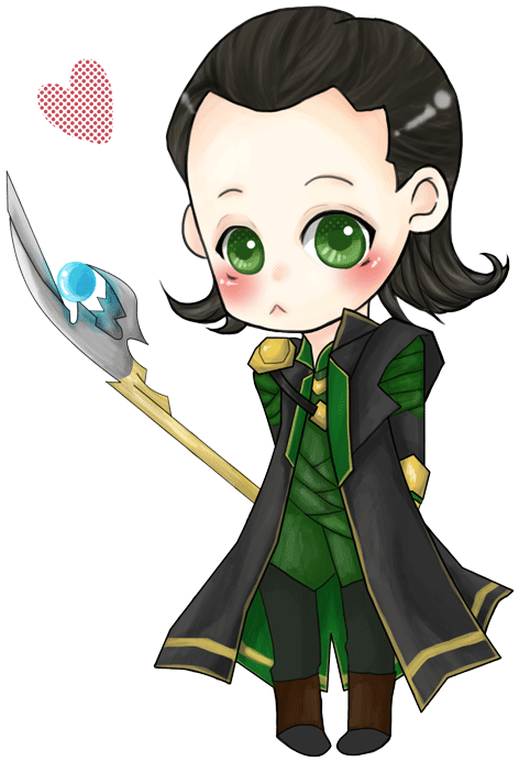 Chibi Loki By Bluehippopo - Loki Chibi (486x709)