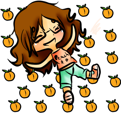 Happy Birthday, Peachy Girl By Xfolaith - Cartoon (400x400)