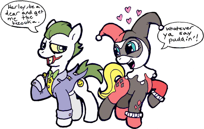 Harley Quinn And Joker Baby Fanfiction Download - Mlp Joker And Harley Quinn (900x600)