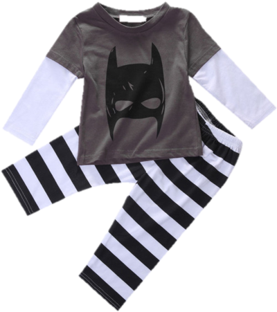 Baby Boy Batman 2pcs Set Www - Stylesilove Baby Boy Long Sleeved Batman Shirt (480x480)