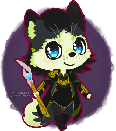 C~mischka Loki By Miss Glitter - Cartoon (390x437)