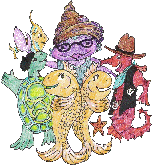 Limecat Family Theatre Presents The Goldfish Twins - Cartoon (520x560)