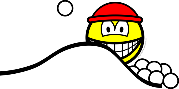Snowball Fight Smile - Smiley (605x302)