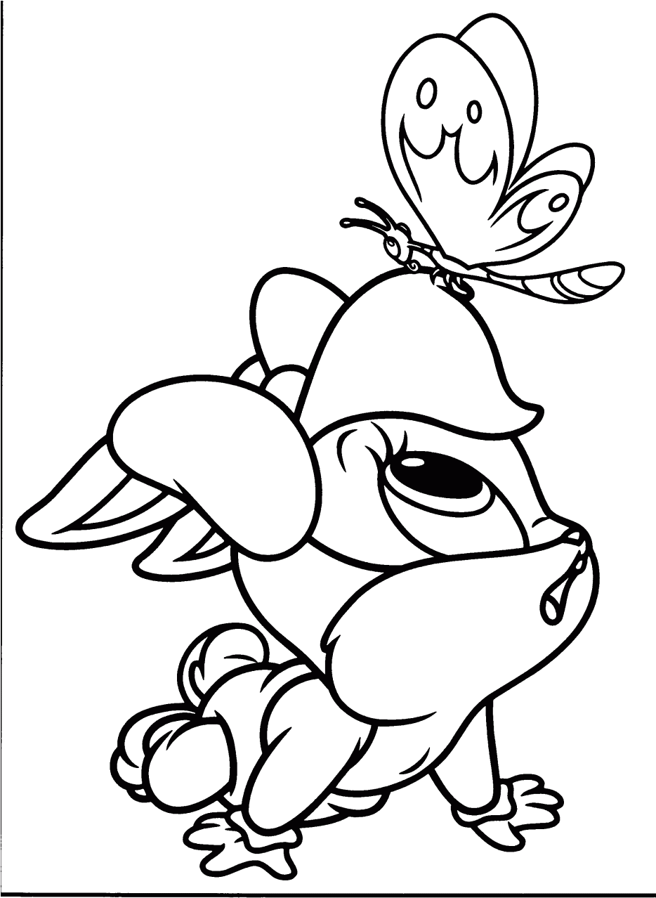 Baby Looney Tunes Coloring Pages - Baby Lola Bunny Coloring Pages (933x1287)