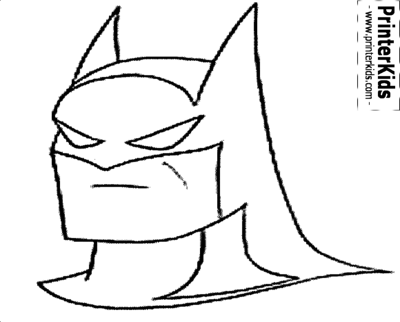 Coloring Trend Thumbnail Size Batman Head Silhouette - Draw Lego Batman Head (400x322)