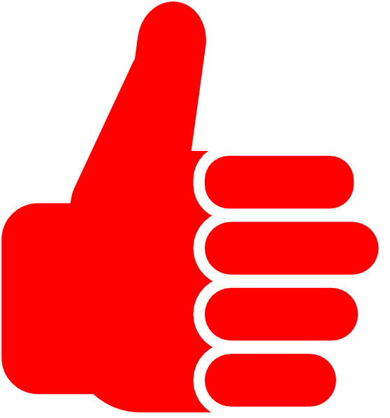 Original Png Clip Art File Red Thumbsup Svg Images - Thumbs Up Clip Art (558x598)