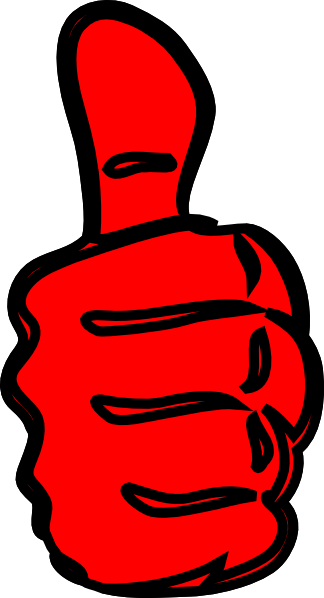 Red Thumbs Up Png (324x598)