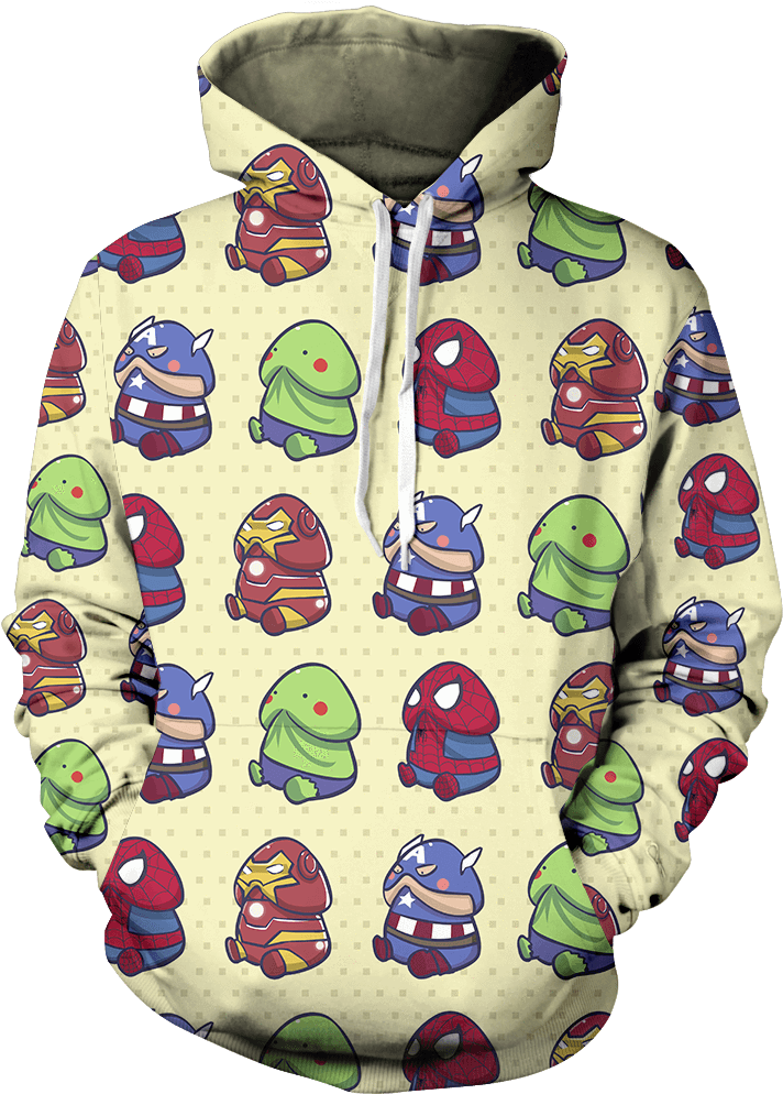 Upright Avengers Unisex Hoodie - The Avengers (1000x1000)