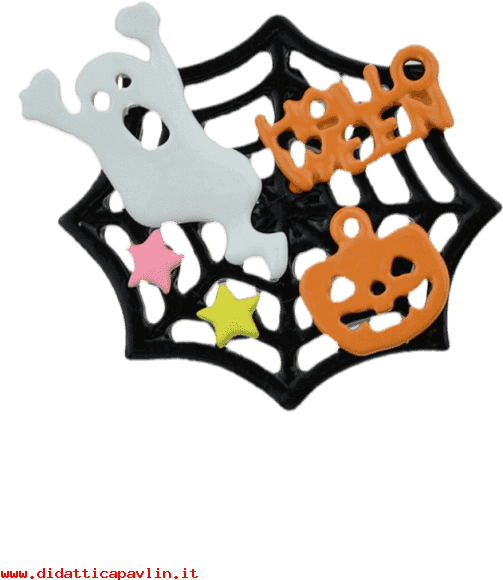 Come Un Leader Di Marca Spilla Unisex 4cm Brooch Di - Cheap Women Brooches Halloween Devil Kin Ghost Cobweb (558x744)