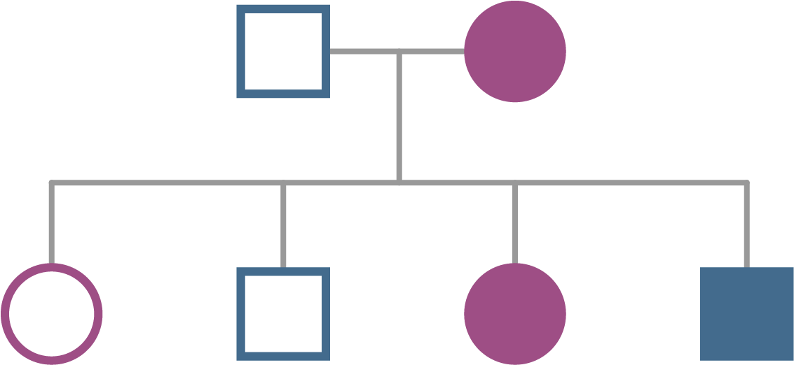 Fabry Disease Diagram Of Segregation Of X-linked Trait - Circle (1174x550)