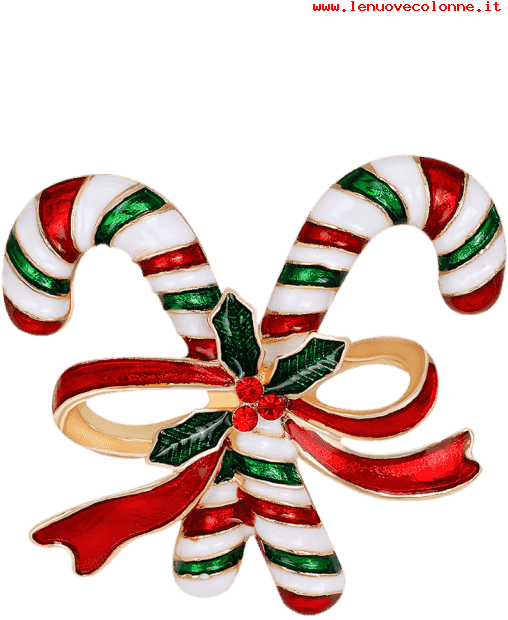 2018 Spilla Unisex - Cheap Jewelry Rhinestone Candy Cane Tiny Christmas (558x744)