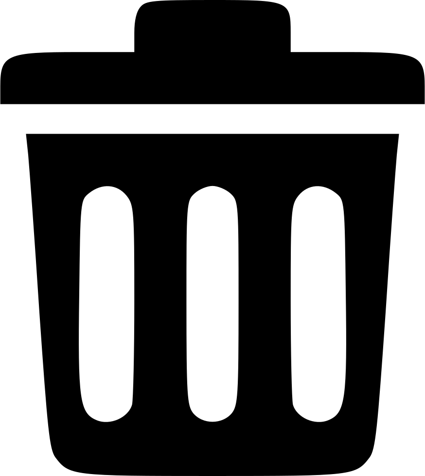 Trash Can Comments - Icon (874x980)