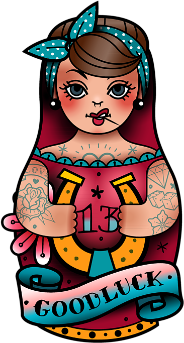 Bleed Area May Not Be Visible - Pin Up Old School (466x700)