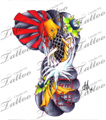 Traditional Japanese 3/4 Sleave Tattoo - Scorpion King Tattoo (400x400)