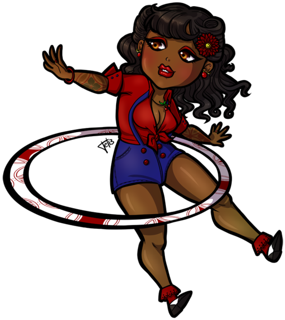 T Shirt Hoodie Hula Hoops Unisex Sweater - Black Girl Hula Hoop (600x656)