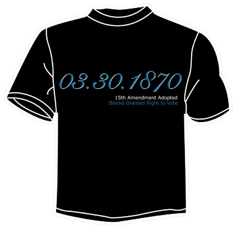 The Right Of Citizens Of The United States To Vote - T Shirt (821x795)