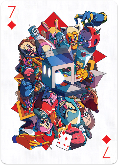 7 Of Diamonds By Sakiroo - Collectible Card Game (700x700)