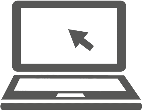 Laptop With Cursor Icon - Laptop Screen Cartoon Transparent (512x512)