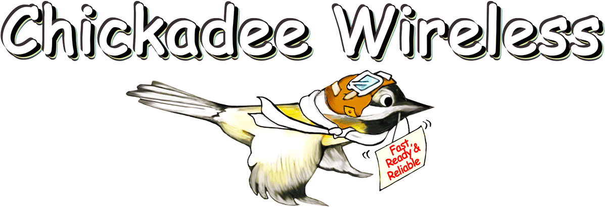 Chickadee Logo New Smaller Bird - Mobile Phone (1226x450)