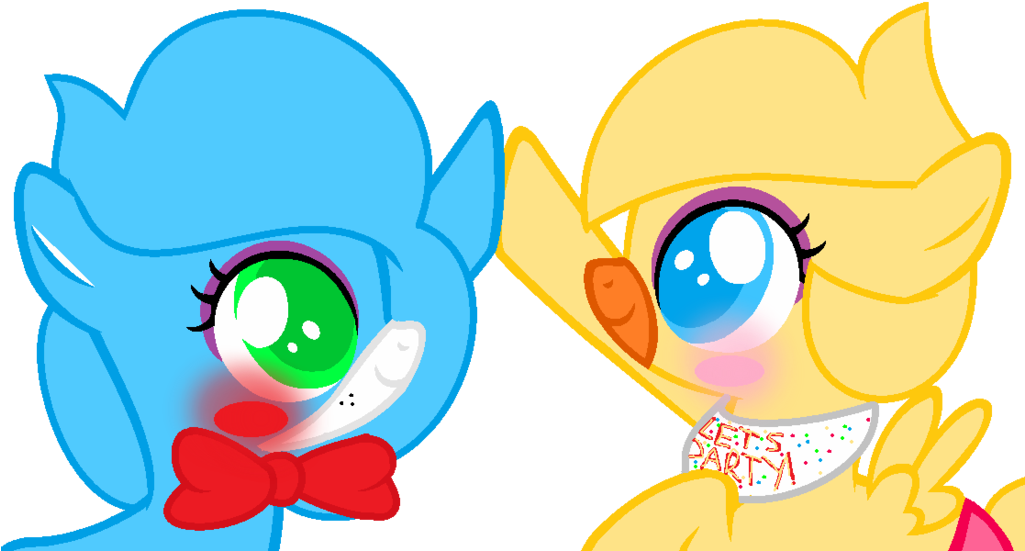 Bonbon And Chickadee By Rainbowzforlife - Cartoon (1024x560)