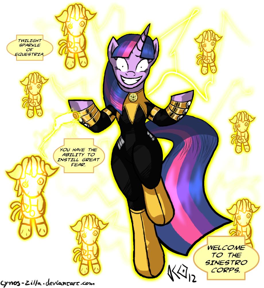 Cynos-zilla, Bipedal, Blackest Night, Clothes, Costume, - My Little Pony Lantern Corps (930x1024)