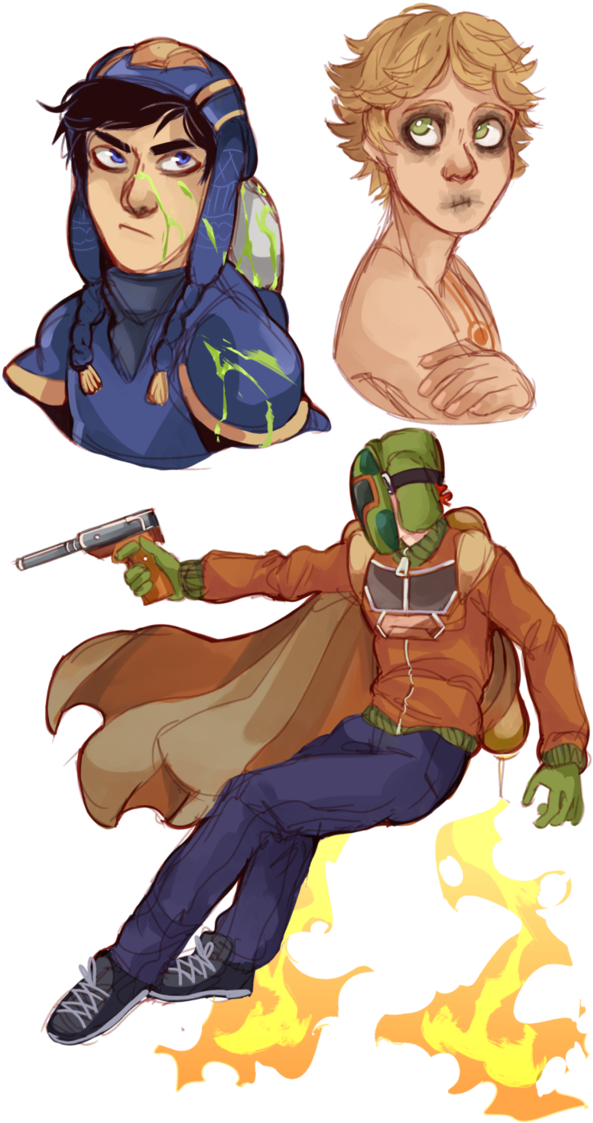[sketch Dump] South Park Sci Fi Dudes By M F W - South Park Phone Destroyer Bounty Hunter Kyle (688x1161)