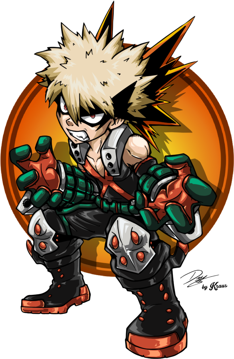 Katsuki Bakugou By Kraus Illustration Katsuki Bakugou - Art (800x1218)