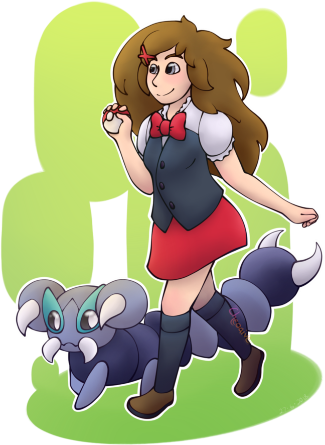 Park Stroll By Cheoaive - Cartoon (818x977)