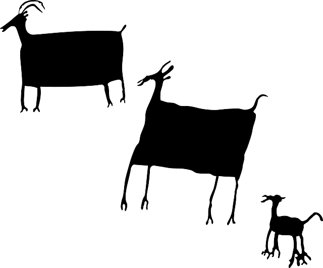 Tribal Petroglyph, Utah, Animals, Ancient, Primitive, - Rock Art Clipart (640x531)
