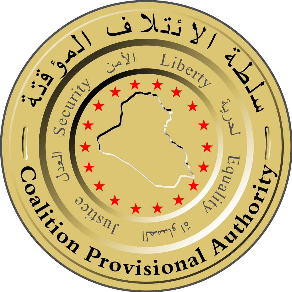 Seal Of The Coalition Provisional Authority Iraq - Coalition Provisional Authority (1024x1024)