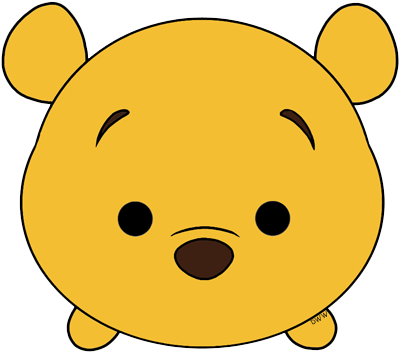 Pooh Tsum Tsum - Winnie The Pooh Tsum Tsum Clipart (408x369)