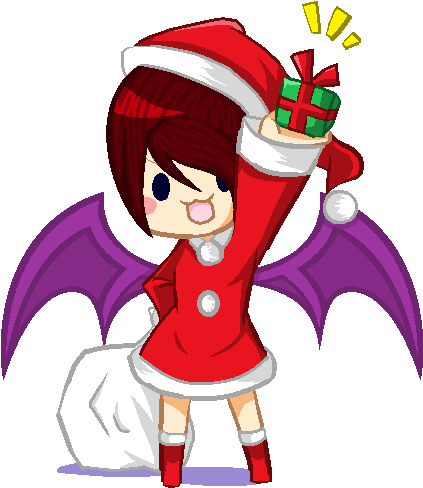 Merry Christmas From Umi By A-dreamcatcher - Cartoon (496x554)