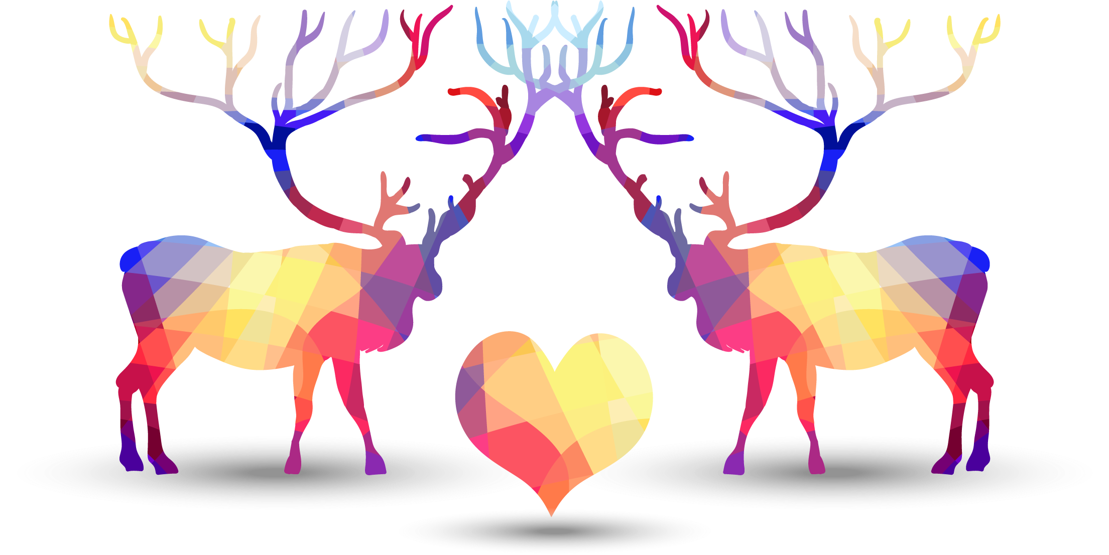 Олень любви. Олени любовь. Фиолетовый олень. Олень эффекты. Олень в форме сердца.