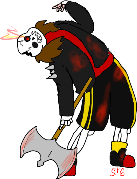 [horrorfell] 3,4 Lock The Door By Ufsansfg - Horrorfell Sans (678x900)