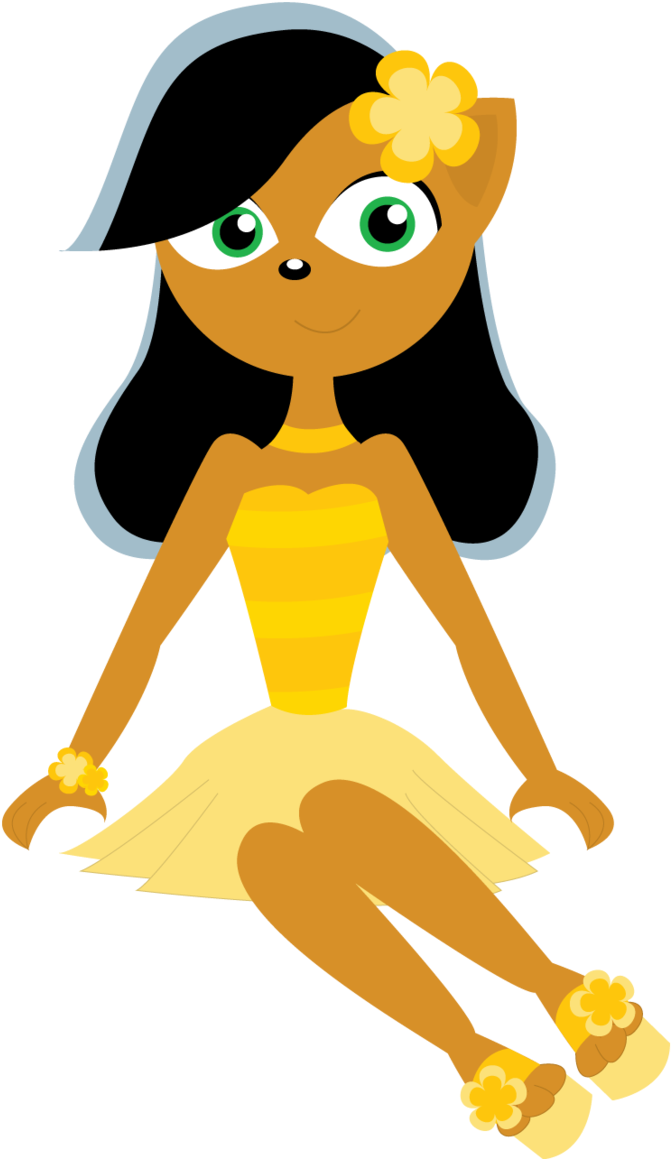 Clip Art Illustration Mammal Bird Girl - Clip Art (686x1165)