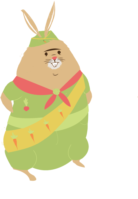 Bunny Scout - Illustration (768x1024)