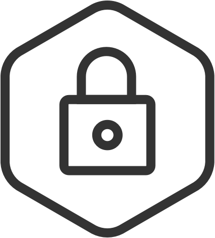 Smart Lock Control - Secure Icon Black And White (424x468)