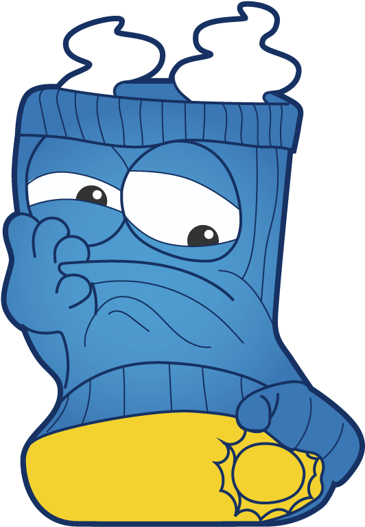 Sweat Sox - Blue - Smashersworld Characters (1000x1000)