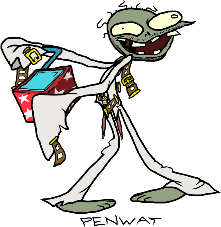 Jack In The Box Zombie By Devianjp824 - Pvz Jack In The Box Zombie (907x881)