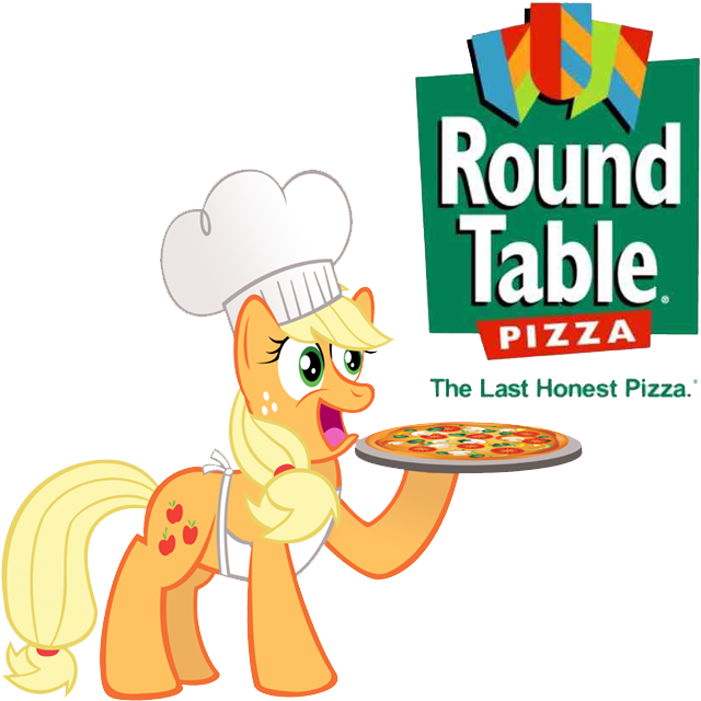 The Last Honest Pizza By Gretsch1962 - Round Table Pizza Logo (670x669)