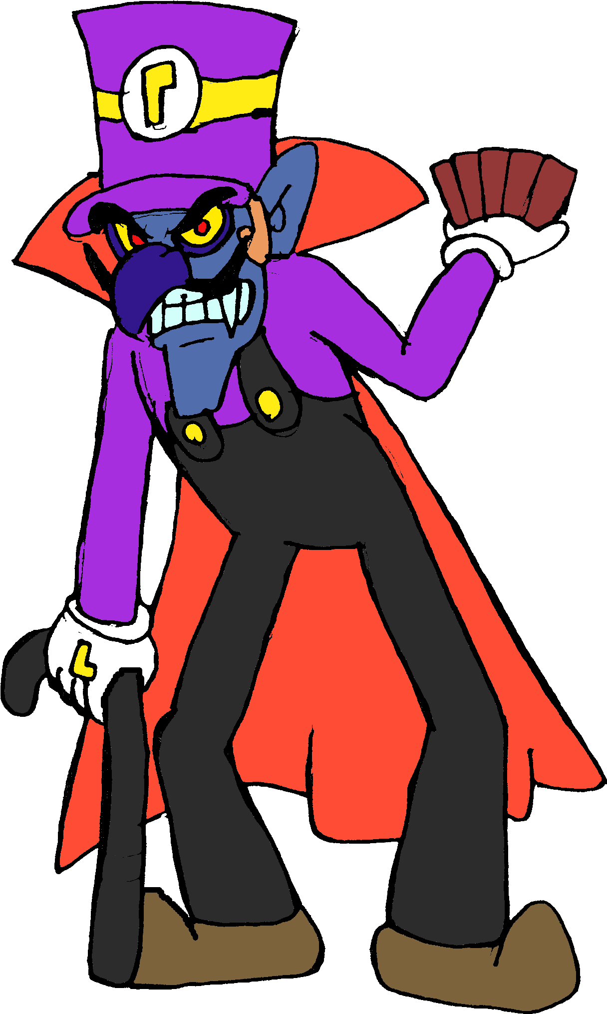 Wario World 2 - Waluigi (1298x2090)