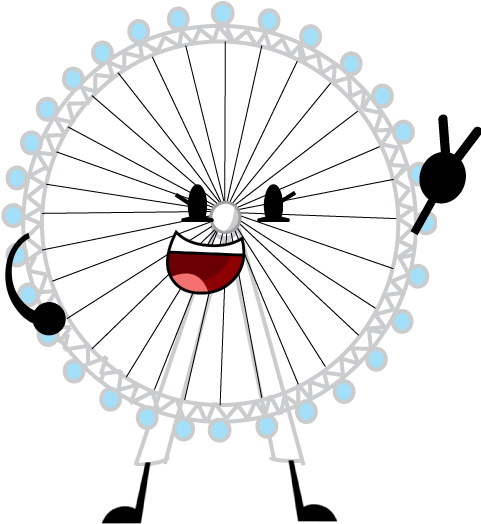 London Eye - London Eye Png Cartoon (487x525)