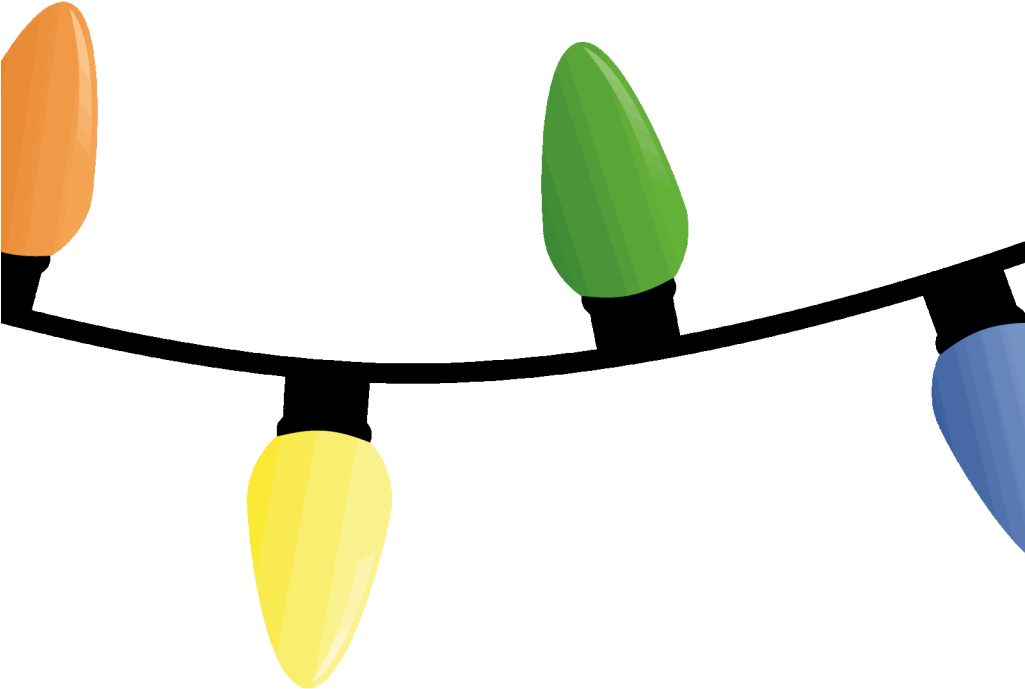 Creative Inspiration Christmas Lights Strand Half Out - Coloured Christmas Lights Png (1600x1600)