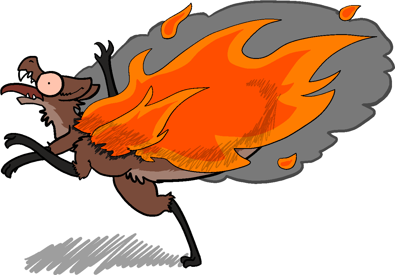The Discovery Of Fire - Cartoon (1400x950)