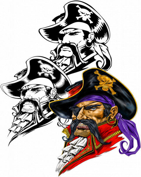 Great Dane New Sub Plan Buccaneer - Illustration (480x600)