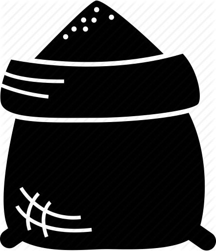 Salt Clipart Bag Salt - Salt Bag Icon (441x512)