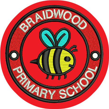 Braidwood Primary School Badge - Honeybee (476x473)