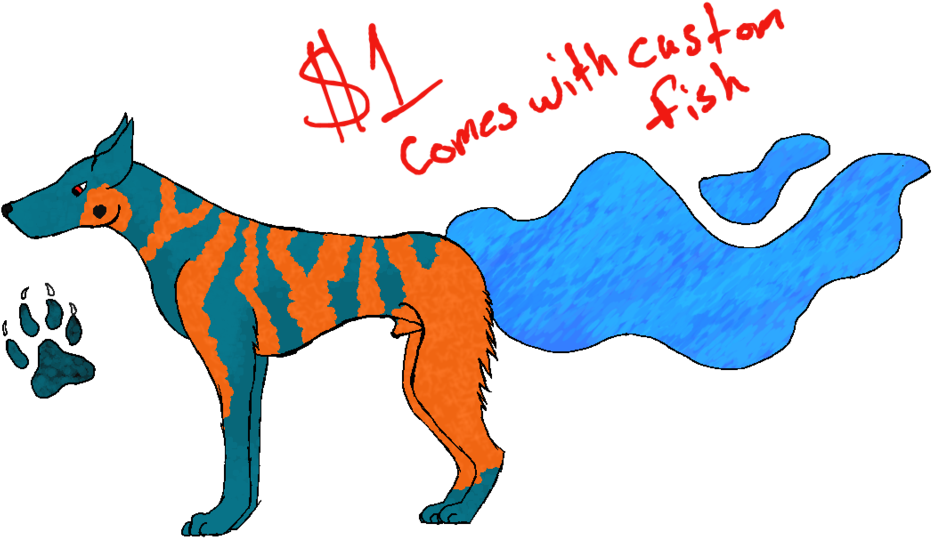 Water Tail Adopt By Albtraums-adopts - Adoption (1024x573)