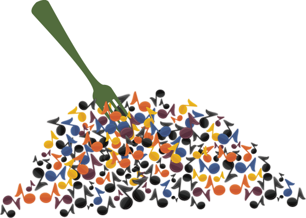 Clipart Info - Colorful Music Notes Border Png (628x447)