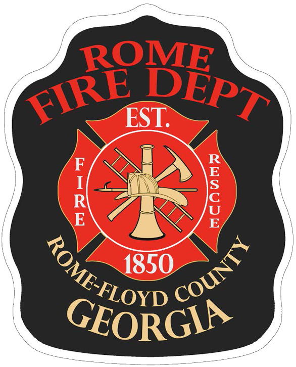 Rome Fire Department - Ancient Mariner Fire Rescue Boat Flag 12" (737x737)
